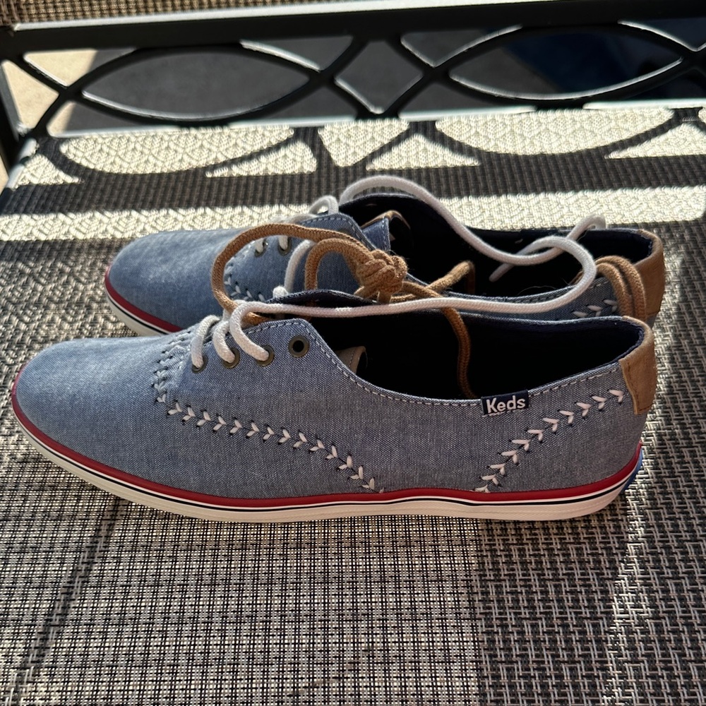 NWOT Keds Denim Tennis Shoes - Picture 4 of 7